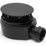 Optima Sifon Optima ke sprchové vaničce průměr 90 mm, nízký černá ESLIMCR90BL ESLIMCR90BL