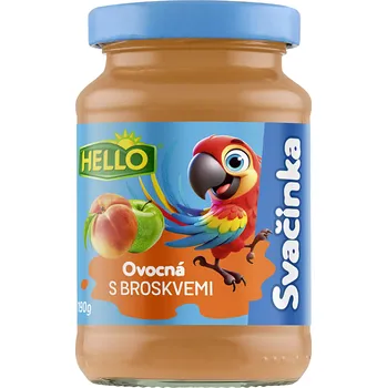 Dětská výživa HELLO Přesnídávka s broskvemi 190 g x 10 kusů