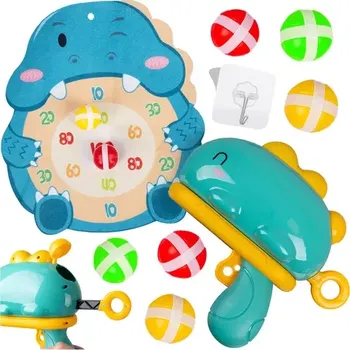 Arkádová střílečka na terč s dinosaury