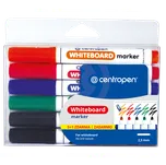 Značkovač na bílé tabule Centropen 8559 - sada 5+1ks