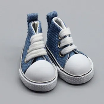 Doplněk pro panenku Plátěné boty pro panenku tmavě modrá