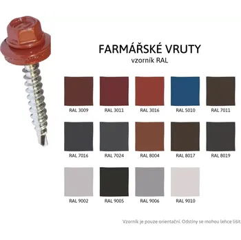 Vrut Farmářský vrut 4,8x100mm RAL 3011