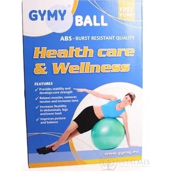 GYMY rehabilitačním míči ABS 65 cm + pumpa různé barvy (žlutá / zelená / červená / fialová)