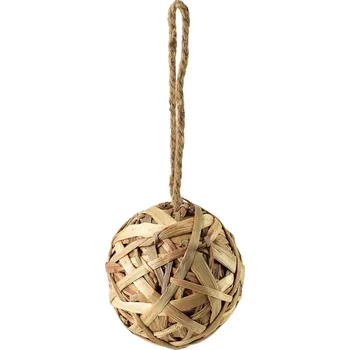 Dekorativní závěsná koule AMPARO 18 cm vodní hyacint natural