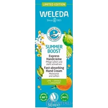 Péče o ruce WELEDA SUMMER BOOST Hand cream Express krém na ruce, Lime+orange+cardamem 50 ml