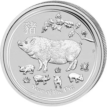 Lunární série II. - stříbrná mince 1 AUD Year of the Pig (Rok vepře) 1 Oz 2019