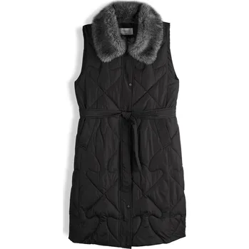 Dámská vesta GATE Dlouhá vesta s límcem z umělé kožešiny 44 625-0674/89