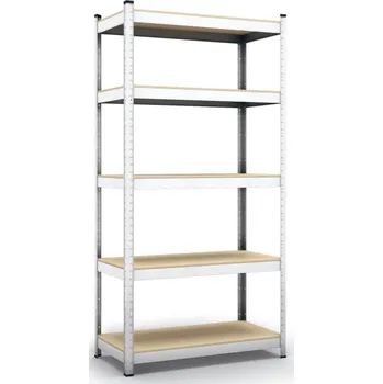 Dílenský regál Kovový pozinkovaný regál Economy 100 x 45 x 200 cm 5 polic