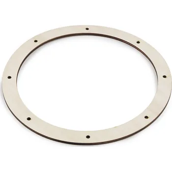 Věnec Dřevěný kruh na výrobu věnců s 8 otvory Ø24 cm Varianta: přírodní sv., Balení: 1 ks