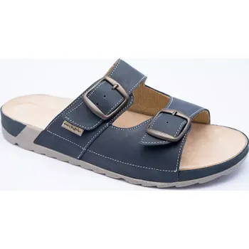 Pánská zdravotní obuv Pantofle ERIK zdravotní obuv pánská tmavě modrá 5E-J19/2 Medistyle 43