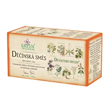 Čaj Valdemar Grešík Děčínská směs bylinný čaj 20 x 1 g