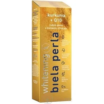 Dentální hygiena Bílá perla Kurkuma + Q10 zubní pasta 75 ml