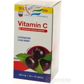 Přírodní produkt Dobré z SK Vitamin C 200 mg příchuť ACAI tbl 60 + 10 (70 ks)