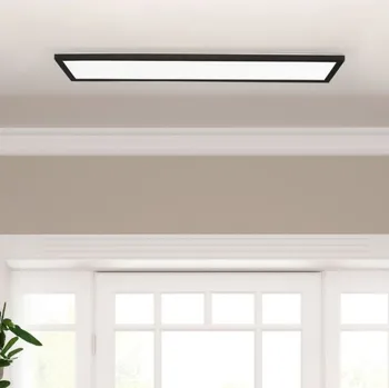 Brilliant G80875A76 Stropní LED svítidlo MILTON Backlight 24W 4000K IP44 černé