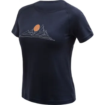 cyklistický dres Dámské triko kr.rukáv SENSOR MERINO BLEND MOON deep blue M