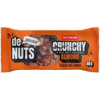 Nutrend Denuts Crunchy 40g POUZE Mandle (VÝPRODEJ)