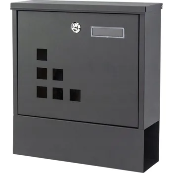 Poštovní schránka ModernHome HPB2210K-GS Poštovní schránka z pozinkované oceli, antracit