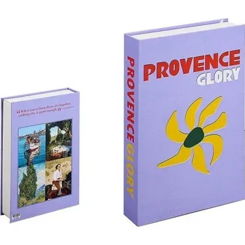 Dekorativní falešná kniha s úložným prostorem "Provence Glory", otevíratelná, dekorace do bytu