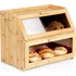 chlebník Vilde Dvouúrovňový bambusový chlebník 39 × 25 × 32 cm