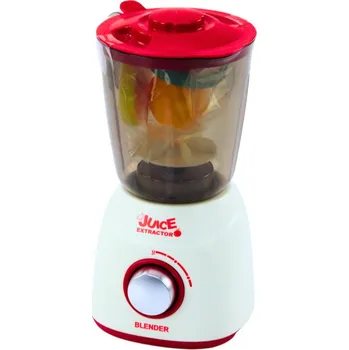 Dětská kuchyňka LEAN Toys 20344 Mixér se světly a zvuky, 3 ks ovoce