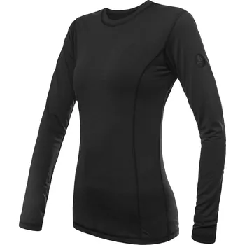cyklistický dres Dámské triko dl.rukáv SENSOR MERINO AIR černá XXL