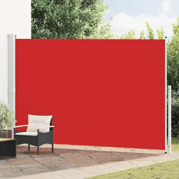 Markýza vidaXL Zatahovací boční markýza 220 x 500 cm červená