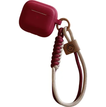 Příslušenství pro sluchátka Skvostný silikonový kryt pro Apple AirPods Pro / Pro 2 s poutkem na ruku, ochrana proti poškrábání