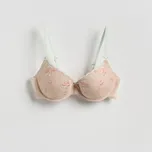 Reserved - Podprsenka push up s vyšíváním - béžová - 736HP-80X - 736HP-80X-80A