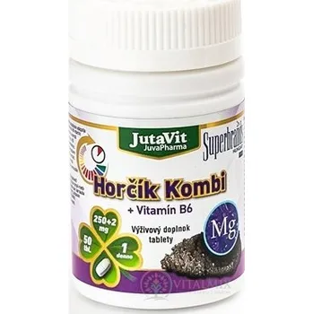 Přírodní produkt JutaVit Hořčík kombi + vitamín B6 tbl 50 ks
