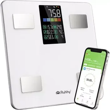 Domácí spotřebič Elektronická analytická osobní váha do 226 kg - bílá