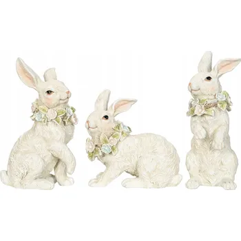 Velikonoční dekorace Velikonoční figurka plast zajíc 19 cm