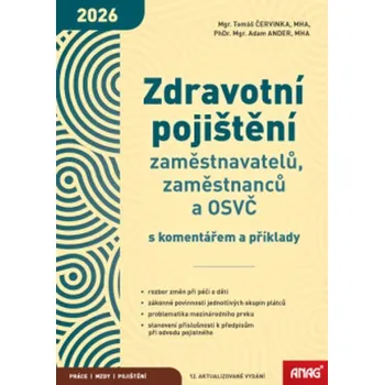 Zdravotní pojištění zaměstnavatelů, zaměstnanců a OSVČ s komentářem a příklady 2026