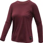 Dámské triko dl.rukáv SENSOR MERINO AIR traveller port red L