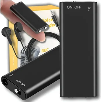 Diktafon Mini diktafon s hlasovou aktivací Avitalk 8 GB černý