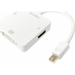 LogiLink DisplayPort Mini AV adaptér - DisplayPort - HDMI - DVI-I bílý (CV0045A)