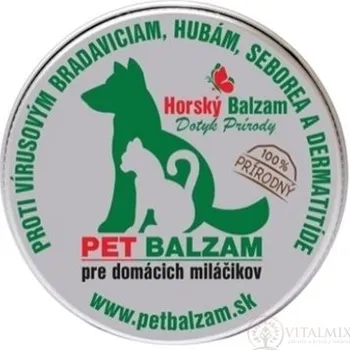 Péče o nohy Horský - PET - BALZÁM pro domácí mazlíčky (psy a kočky) proti virusovým bradavicím, houbám, seborei a dermatitidě 30 ml
