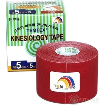 Zdravotnický materiál Temtex Classic 5 cm x 5 m červený