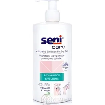 Tělové mléko Seni Care Promašťující tělová emulze (inov. 2020) regenerace, 4% urea, pro suchou pokožku 500 ml