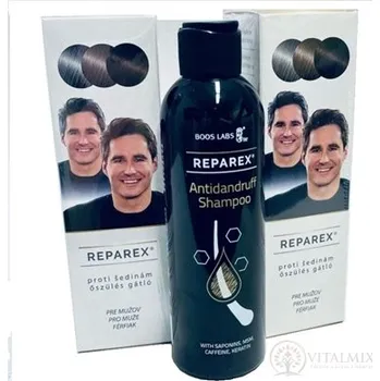 Vlasová regenerace REPAREX pro muže proti šedinám 2x125 ml + šampon na lupy 200 ml,