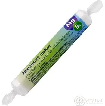 Přisada na vaření a pečení PLUS LÉKÁRNA Hroznový cukr s hořčíkem a B6 tbl, s příchutí hroznů 17 ks