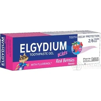Zubní kartáček PIERRE FABRE ELGYDIUM KIDS gelová zubní pasta s fluorinolom pro děti (2-6 let) s příchutí lesního ovoce 50 ml
