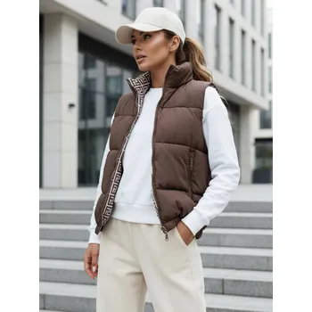Dámská vesta Dámská prošívaná vesta URBANELLE TY4971 Barva: Hnědá, Velikost: S