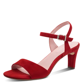 Dámská zimní obuv DÁMSKÉ SANDÁLY TAMARIS 1-28028-42 50A ČERVENÁ Barva: ČERVENÁ, Velikost: 37