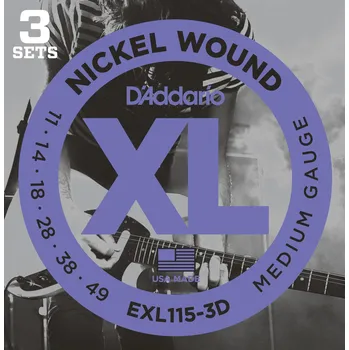 D'Addario EXL115-3D Struny pro elektrickou kytaru (Jako nové)