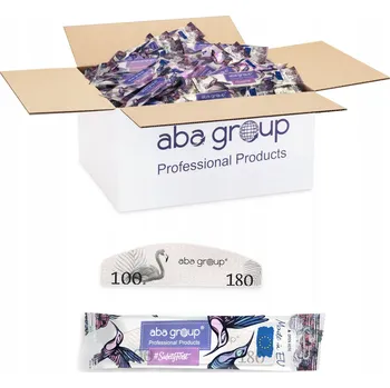 Aba Group V balení Pilník na nehty MINI PŮLMĚSÍC 100/180 SLIM 500 ks