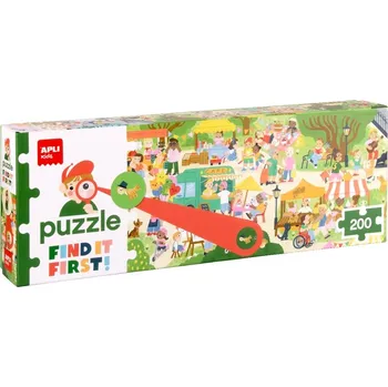 Puzzle APLI edukační puzzle Find It First! - Jarmark, 200 ks