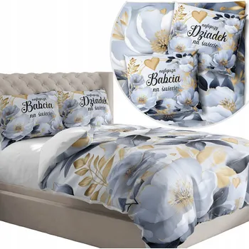 Povlečení POVLEČENÍ PRO BABIČKU A DĚDEČKA DÁREK 160X200 + DVA POVLAKY NA POLŠTÁŘ 70X80 365