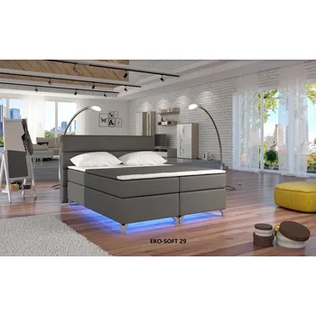 Ložnice ELTAP Manželská postel ALEX BOXSPRINGS 160x200 (ekokůže Soft 29)