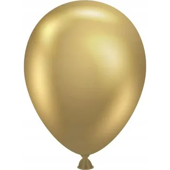 Balónek Balónky Tuftex 5, zlatá metalíza, 50 ks