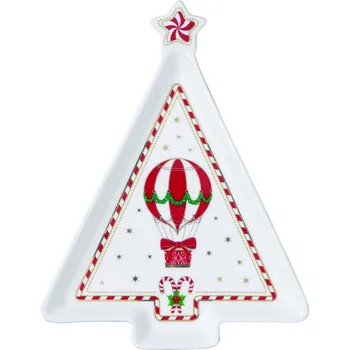 Talíř Easy Life, Itálie Easy Life - Porcelánová miska Christmas Wonderland - 21×16 cm Barva: jako na obrázku